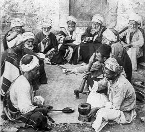 Gathering over Turkish coffee cup