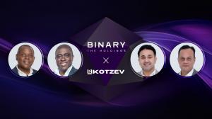 Image shows the CEO and COO of The Binary Holdings and Kotzev Limited