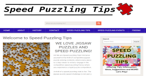 Speed Puzzling Tips Offers Fun Tips for Jigsaw Puzzle Players and Speed Puzzling Enthusiasts