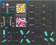 Spin-dependent amplitude & phase modulation via multifold interference via single-layer diatomic silicon metasurfaces