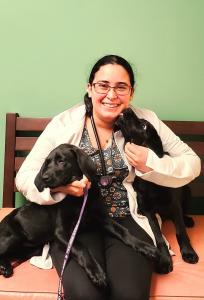 Dr. Evymarie Prado Sanchez, at her practice of in home pet euthanasia in Staunton, VA and surrounding areas.