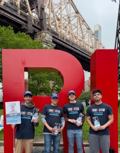 Stein and Campaign Members visit Roosevelt Island