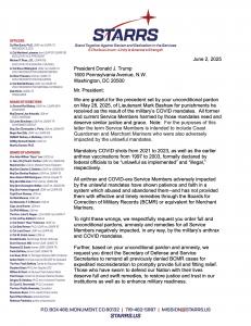 STARRS: POTUS LETTER