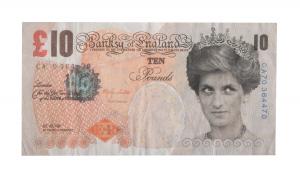 a rare Banksy Di-Faced Tenner