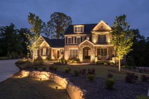 Exterior Home Uplighting - Advanced Lightscaping