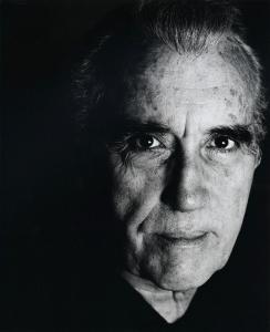 Picture of Christopher Lee taken by English photographer Brian Aldrich