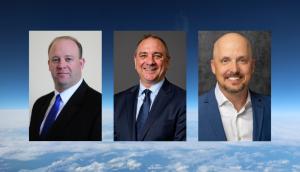 Portraits of SAS’s new Business Development Vice Presidents: Rich Kolberg, Garrison Thompson, and Adam Liddle, industry veterans enhancing the company’s mission to lead in space, defense, and intelligence innovation.