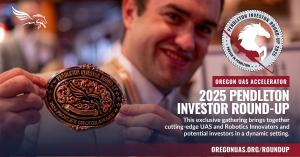 The Oregon UAS Accelerator is proud to host the Pendleton Investor Round-Up, the culminating event of our Summer 2025 cohort. This exclusive gathering brings together cutting-edge Unmanned Aerial Systems (UAS) startups and potential investors in a dynamic