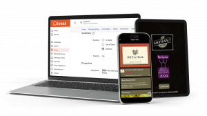 laptop, phone, and tablet showcasing toast integrated with sage & salt wine menu