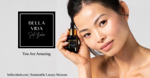 Mary Tran model and influencer, featured in Bella Vida Santa Barbara luxury skincare You are Amazing campaign