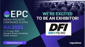 DFI Piling to Exhibit at EPC Show 2025 Energy Projects Conference