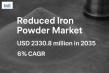 Global Reduced Iron Powder Market to Reach USD 2.33 Billion by 2035 Amid Surging Demand in Food & Pharma Sectors