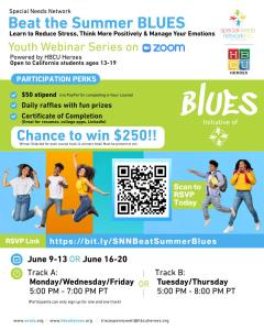 Beat the Summer BLUES flyer