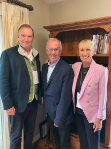 Celeste and Robert White with David Brooks