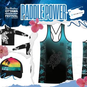 "Paddle Power" exclusive performance & lifestyle apparel by Scimitar Sports Canada
