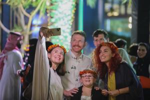 Participation of expatriates with citizens in all events.
