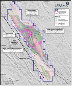 Figure 3 – Regional Soil Geochemistry Survey Delineates Extensive Gold Anomalism in 8 Key Prospects