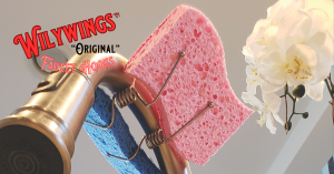 Wilywings Faucet Hooks serving as Sponge Holder & Sink Caddy for Kitchen Sink