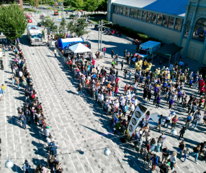 Aerial Photograph of the Ottawa Fire Truck Pull