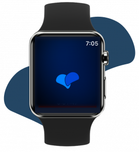 picture of a smart watch with EpiWatch logo showing