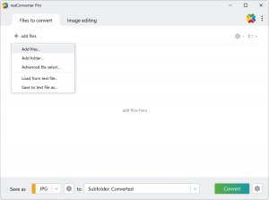 reaConverter - Load files