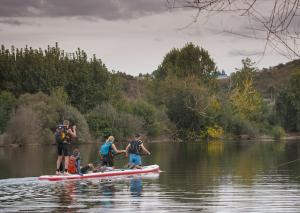 Paddle boarding at Norcha in Portugal
