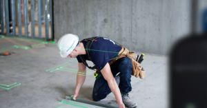 Laser Projection for Floor and Ceiling Layout with the XR Projector by Mechasys