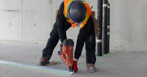 Installing Tracks with the XR Projector's Laser Projection