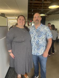 Hailey Cook and Tim Lawless