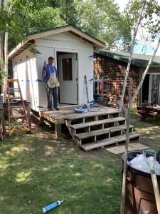 backyard sauna build