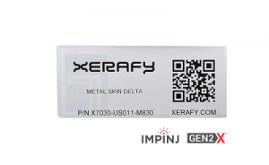 Xerafy RFID On-Metal Labels_Metal Skin® Delta with Impinj M830 RFID Chip