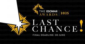 Final call to enter ESOMAR Awards