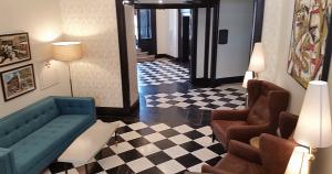 Office tile installation