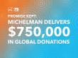 Michelman Names Recipients of $750,000 Donation Pledge