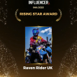 Raven Rider UK Wins ‘Rising Star Award’ at Influencer Magazine Awards 2025