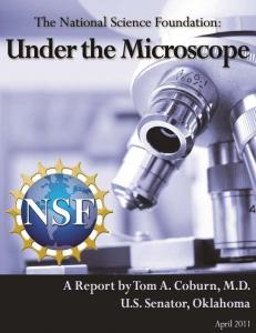 NSF: Under the Microscope