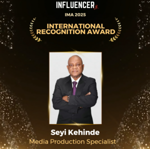 Seyi Kehinde: Winner - IRA Media Production Specialist