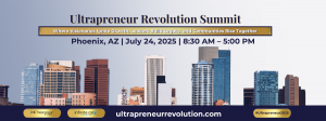 Audience of entrepreneurs and innovators at the 4th Annual Ultrapreneur Revolution Summit in Phoenix, focused on business growth, visibility, and strategic networking.