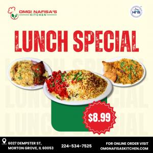 Omg Nafisas Kitchen Zabiha Halal Lunch Specials At Morton Grove
