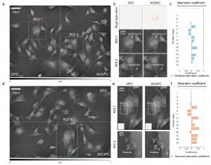Experimental results of DPC and ACDPC on NIH 3T3 cells