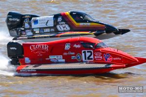 Last year's winner Dustin Terry driving the Simmons Hanly Conroy Boat