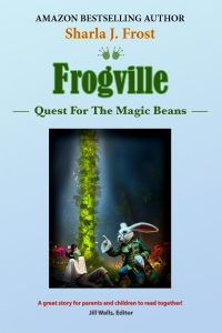 Quest for the Magic Beans book cover with image of Lilypad Lotus Dillweed on the front