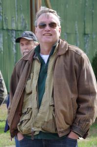 Bill Forstchen in bomber jacket