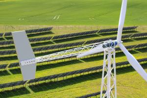 Freen-H20 20 kW horizontale turbine van Freen in hybride systeem