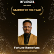 Fortune Ikemefuna Wins ‘Startup of the Year’ at Influencer Magazine Awards 2025