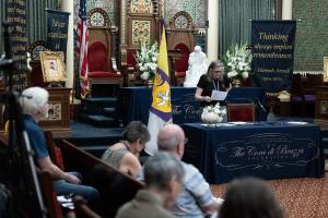 A scene from the Cora di Brazza Foundation's 2024 Memory Parlor titled 