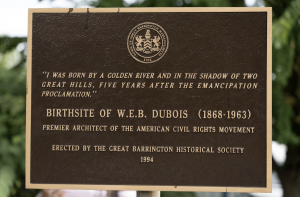 Plaque commemorating the birthsite of W.E.B. Du Bois
