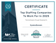 SystemDomain has been recognized as a Top Staffing Company to Watch in 2025