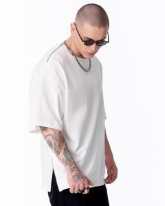 Oversize Zipper T-shirt