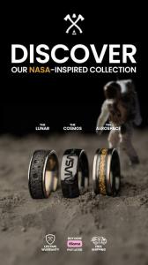 Manly Bands NASA-Inspired Ring Collection